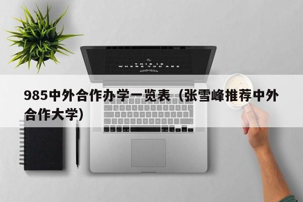 985中外合作办学一览表(张雪峰推荐中外合作大学)