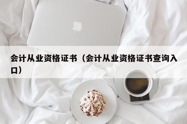会计从业资格证书(会计从业资格证书查询入口)