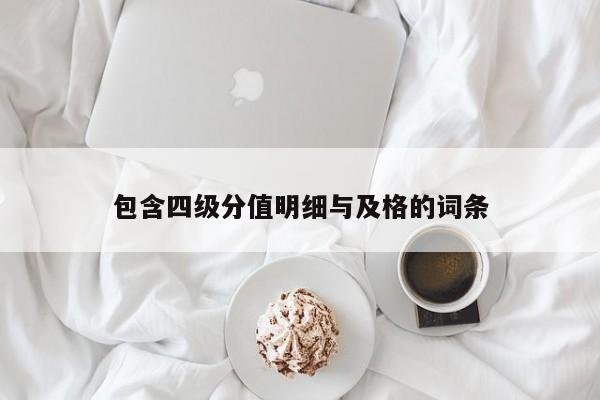 包含四级分值明细与及格的词条
